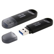 USB Флеш 16GB Toshiba TransMemory- MX (Черный)  - фото
