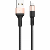 USB кабель Hoco X26 Xpress Lightning, длина 1,0 метр (Черный) - фото