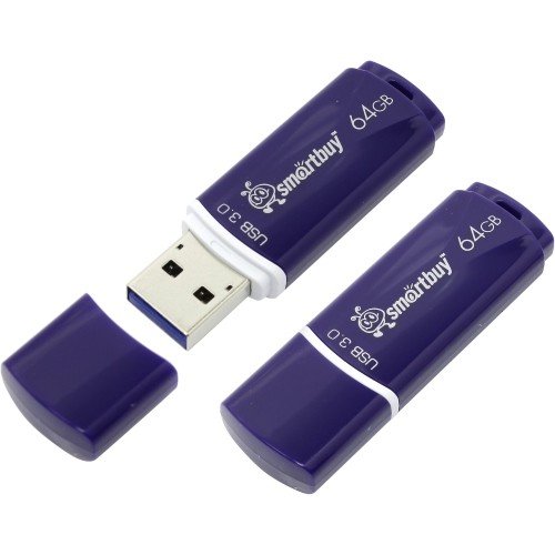 USB Флеш 64GB Smartbuy Crown USB 3.0 (синий)
