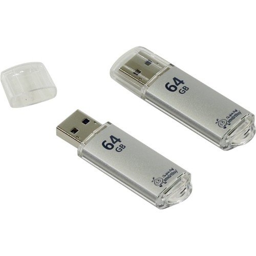 USB Флеш 64GB Smartbuy V-Cut USB 3.0 (серебристый)