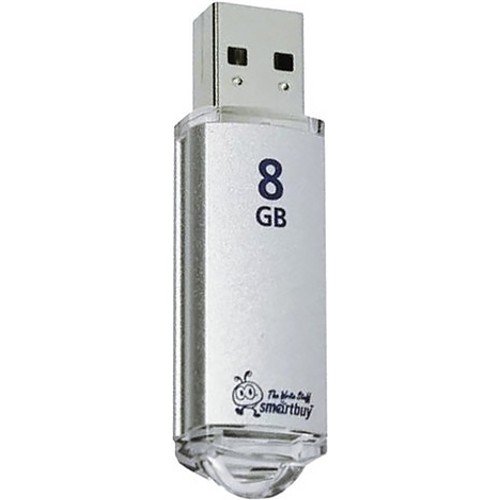 USB Флеш 8GB Smartbuy V-Cut (серебристый)