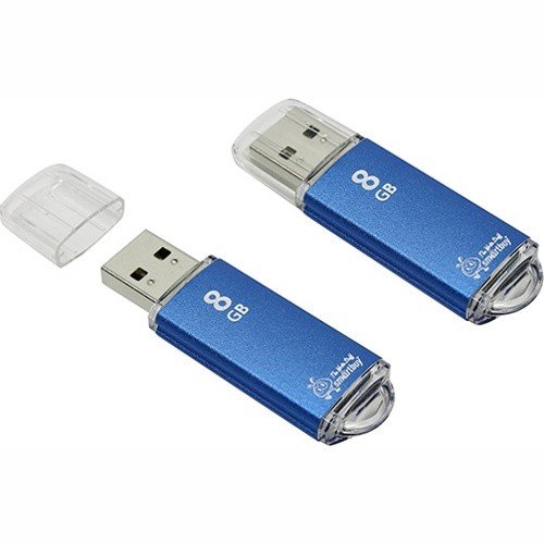 USB Флеш 8GB Smartbuy V-Cut (синий)