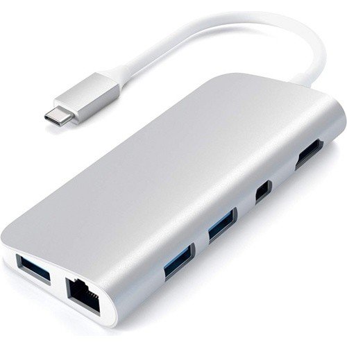 USB-хаб Satechi Aluminum Type-C Multimedia Adapter (Серебристый)