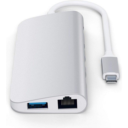 USB-хаб Satechi Aluminum Type-C Multimedia Adapter (Серебристый)