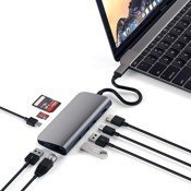USB-хаб Satechi Aluminum Type-C Multimedia Adapter (Серый) - фото