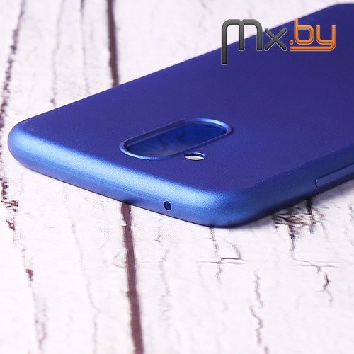 Чехол для Huawei Mate 20 Lite накладка (бампер) силиконовый X-level Guardian синий 