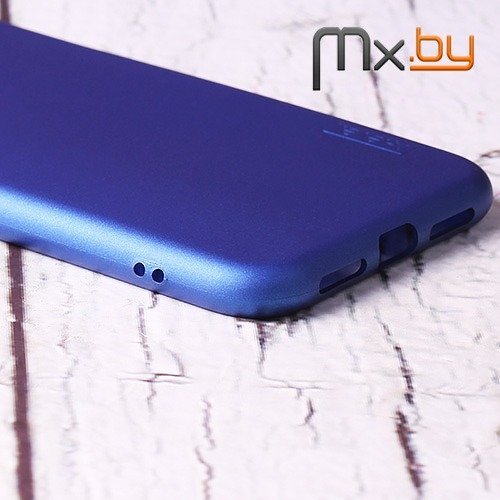 Чехол для iPhone Xr накладка (бампер) силиконовый X-level Guardian синий 