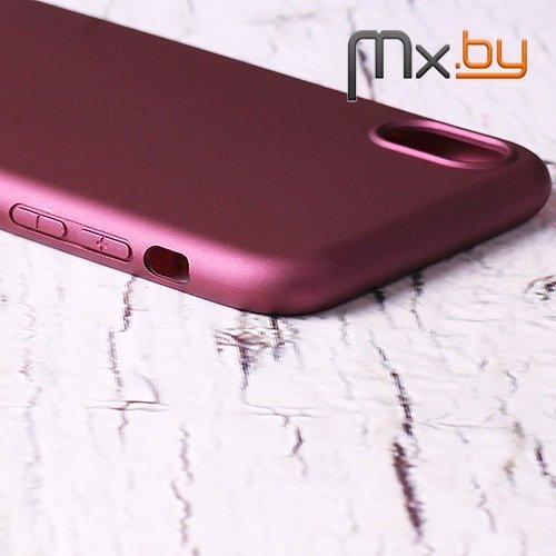 Чехол для iPhone Xr накладка (бампер) силиконовый X-level Guardian бордовый 