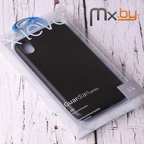 Чехол для iPhone Xr накладка (бампер) силиконовый X-level Guardian черный 