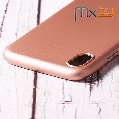 Чехол для iPhone Xr накладка (бампер) силиконовый X-level Guardian розовое золото 
