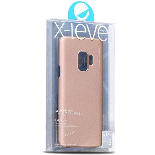 Чехол для Samsung Galaxy S9 накладка (бампер) пластиковый X-level Knight золотой