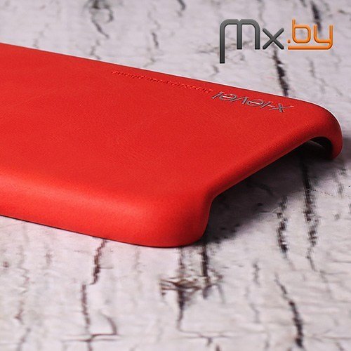 Чехол для iPhone Xr накладка (бампер) кожаный X-level Vintage красный
