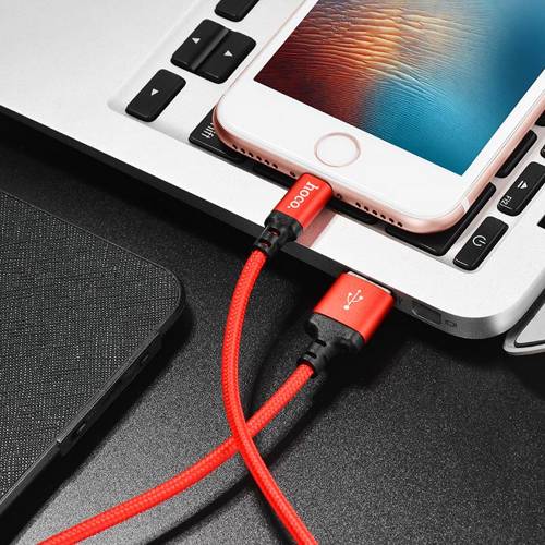USB кабель Hoco X14 Times Speed Lightning, длина 2 метра (Красный)