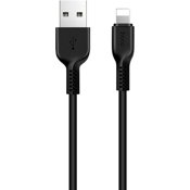 USB кабель Hoco X20 Flash Lightning, длина 2,0 метра (Черный) - фото