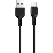 USB кабель Hoco X20 Flash Type-C, длина 3,0 метра (Черный) - фото