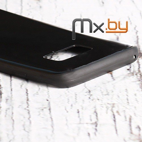 Чехол для Samsung Galaxy S8+ накладка (бампер) силиконовый X-level AntiSlip черный глянцевый