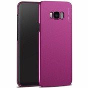 Чехол для Samsung Galaxy S8+ накладка (бампер) пластиковый X-level Knight бордовый - фото