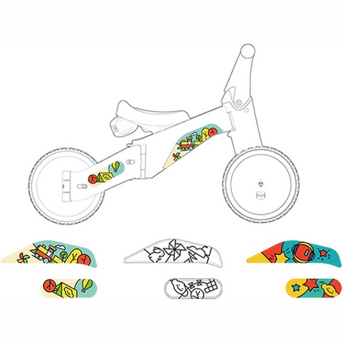 Детский велосипед-трансформер 2 в 1 700Kids TF1 (Желтый)