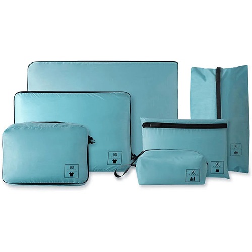 Набор упаковочных сумок для чемодана 90 Points Base Storage Bag Set 6 шт. (Голубой)