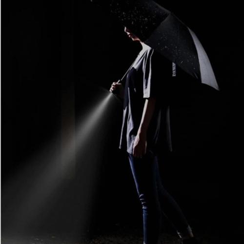 Зонт Xiaomi 90 Points со светодиодным фонариком Auto Umbrella With LED (Черный)
