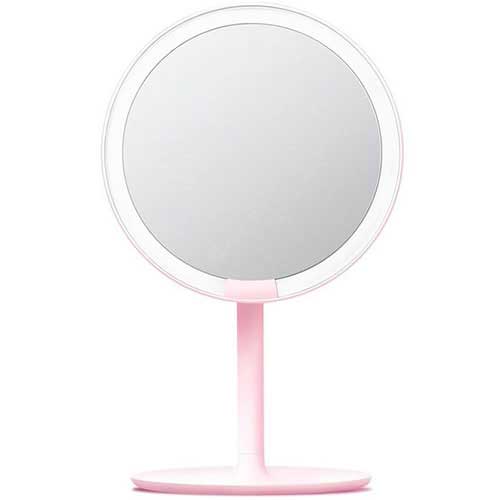 Зеркало с подсветкой Xiaomi Amiro Lux High Color (170 mm.) (Розовый)