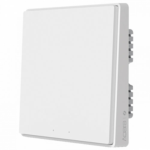 Умный выключатель Aqara Smart Wall Switch D1 одинарный встраиваемый без нулевой линии (Белый)