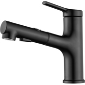 Смеситель с душем для раковины dIIIb Extracting Faucet (Короткий) Черный - фото