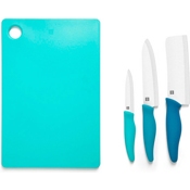 Набор ножей Xiaomi Huo Hou Hot Ceramic Knife + Chopping Board - фото