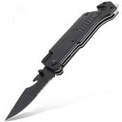 Складной нож Jiuxun Tools Ninety Outdoor Folding Knife 7 in 1 (Черный) - фото