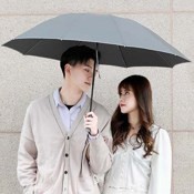 Зонт Konggu Automatic Umbrella Anti-UV с подсветкой (Серый) - фото