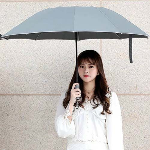 Зонт Konggu Automatic Umbrella Anti-UV с подсветкой (Серый)