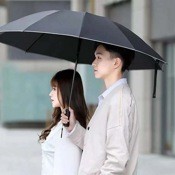 Зонт Konggu Automatic Umbrella Anti-UV с подсветкой (Черный) - фото
