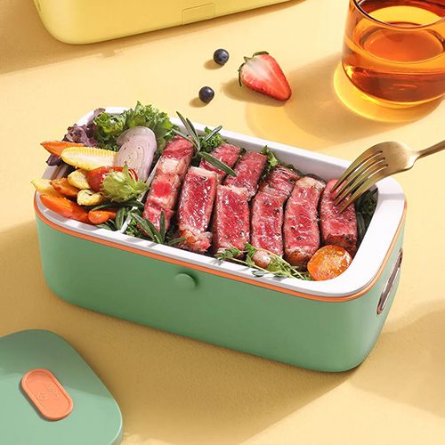 Ланч-бокс с подогревом Life Element Cooking Lunch Box Without Water Filling (F58) Зеленый