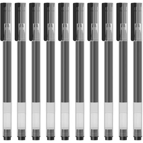 Набор гелевых ручек Xiaomi Mi Jumbo Gel Ink Pen 10 шт. (MJZXB02WC1) Черный - фото