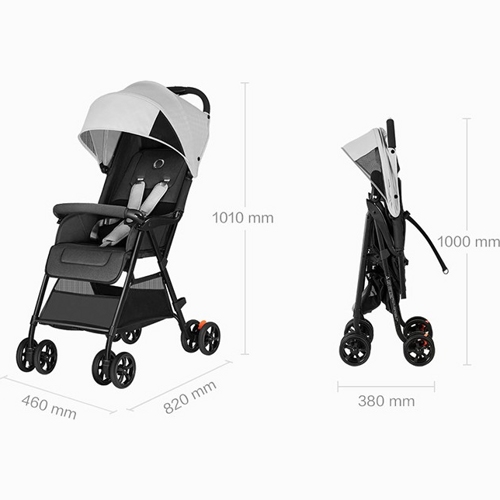 Детская коляска QBORN Lightweight Folding Stroller (Синий)