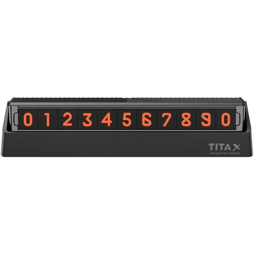 Табличка с номером телефона для авто Xiaomi Mijia TITA X (Черный)
