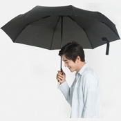 Зонт Xiaomi Mijia Automatic Umbrella Anti-UV автоматический (Черный) - фото