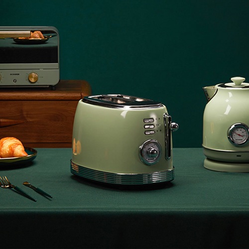 Тостер-гриль Ocooker Small Retro Toaster (Зеленый)