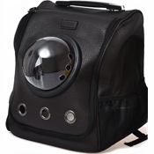 Переноска-рюкзак для животных Small Animal Star Space Capsule Shoulder Bag (Черный) - фото