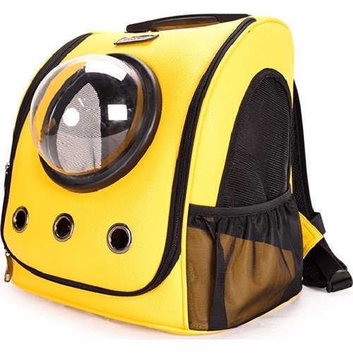 Переноска-рюкзак для животных Small Animal Star Space Capsule Shoulder Bag (Желтый)