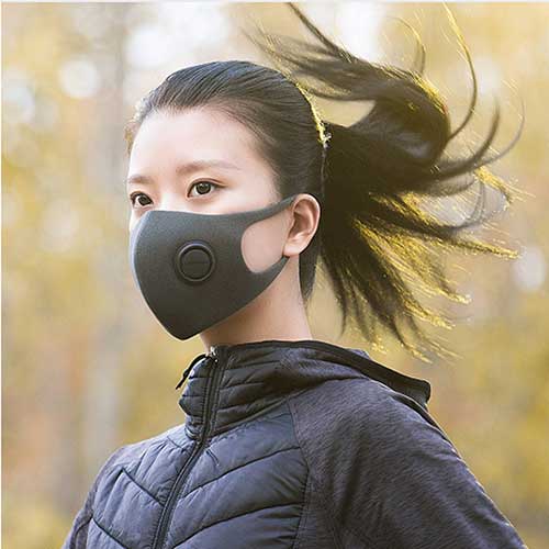 Защитная маска Smartmi Hize Masks KN95 класс защиты FFP2 (до 12 ПДК), размер M Черный
