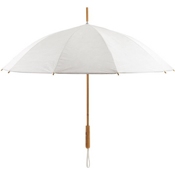 Зонт Umbrella Dual-Use Dupont Paper Umbrella Plain Long Handle автоматический (Белый) - фото