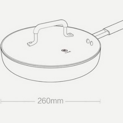 Сковорода Zhiwu Boiled Frying Pan для индукционной плиты 26 см