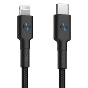 USB кабель Xiaomi ZMI Type-C+ Lighting, длина 30 см (AL872) Черный - фото