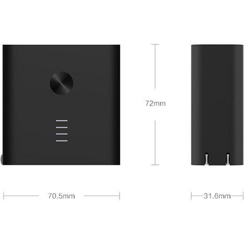 Аккумулятор внешний Xiaomi ZMI Dual-Mode Smart Charger 5200 mAh (APB01A) Черный - фото5