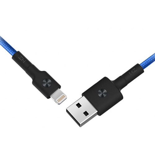 USB кабель Xiaomi ZMI MFi Lightning длина 30 см AL823 (Синий) - фото2