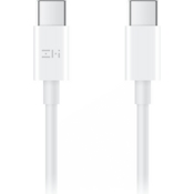 USB кабель Xiaomi ZMI Type-C + Type-C для зарядки и синхронизации, длина 50 см (AL306) Белый - фото