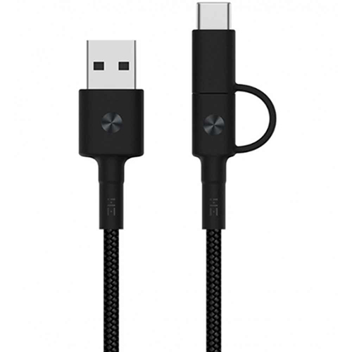USB кабель ZMI AL403 USB - Type-C / microUSB длина 1 метр (черный)