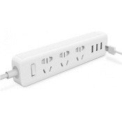 Удлинитель Xiaomi Mi Power Strip 3 розетки, 3 USB белый - фото