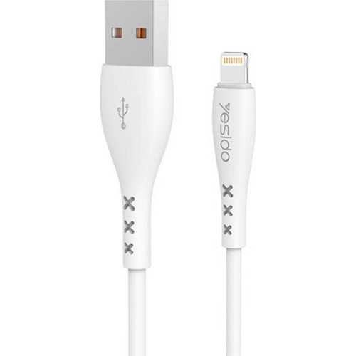 USB кабель Yesido CA-26 Lightning  длина 1,0 метр (Белый)